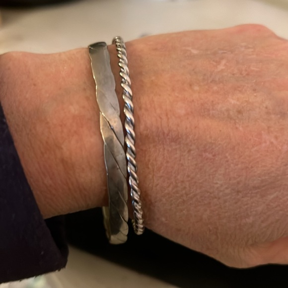 Lot 2 Silver bracelets - Picture 4 of 4